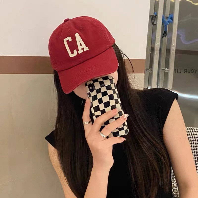 Hat Women's Japanese Style Cap Men's Fashionable ins Korean Style Trendy Baseball Cap All-match Sun Protection Sunshade Spring and Summer Sun Hat