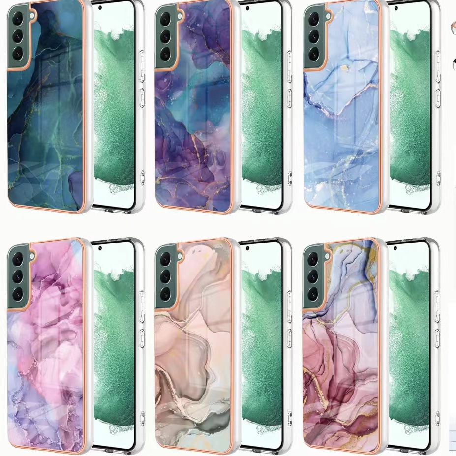 Samsung S24Ultra Phone Case Electroplated Galaxy A15 Double-Sided Film Samsung A04E Marble