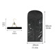 Black bag (including black gold clip); no independent packaging; non-woven fabric