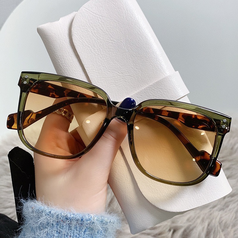 2022 new Korean style GM glasses Dion same style retro big frame sunglasses fashion UV protection sunglasses