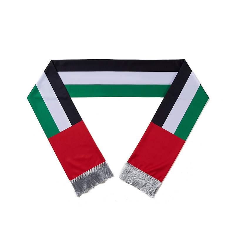 Customized fan scarf World Cup match club acrylic football scarf manufacturers knitted scarf customization