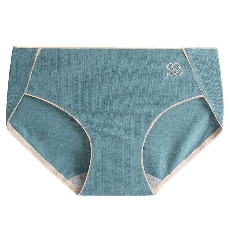 50 cotton jacquard seamless underwear women's cotton graphene antibacterial crotch waist drop glue breathable briefs women