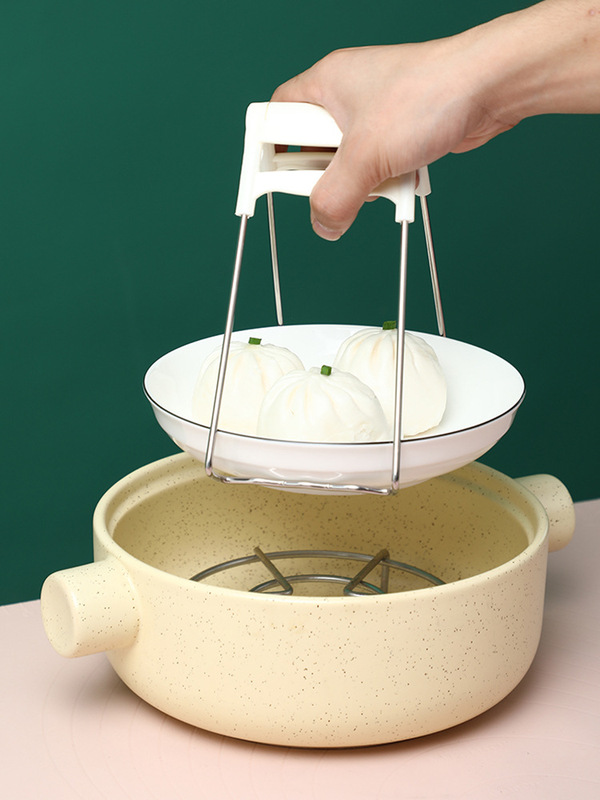 日本komeki.5649.多機能チャックカラーリボンシリカゲル熱皿チャック蒸し魚皿取り出し器|undefined
