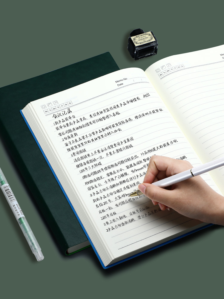 A5 Thickened Notepad Notebook Simple ins Style Diary Office Meeting Record Book Super Thick Workbook