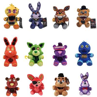 New Cross-border Midnight Doll Toy Red Bear New Purple Bear FNAF Series Doll Plush Toy