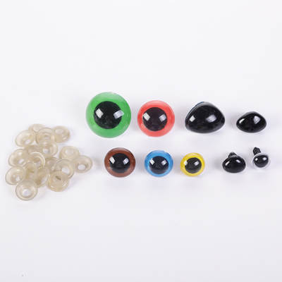 Doll Eyes Boxed Plastic Spiral Black Bean Eyes Wool Black Animal Toy Eyes diy Accessories Set