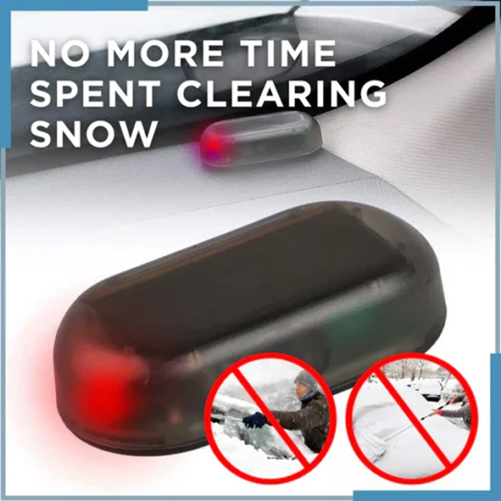 Interference with anti-freeze device Car window glass winter snow and ice cover interference with anti-freeze and snow device_voghion.com