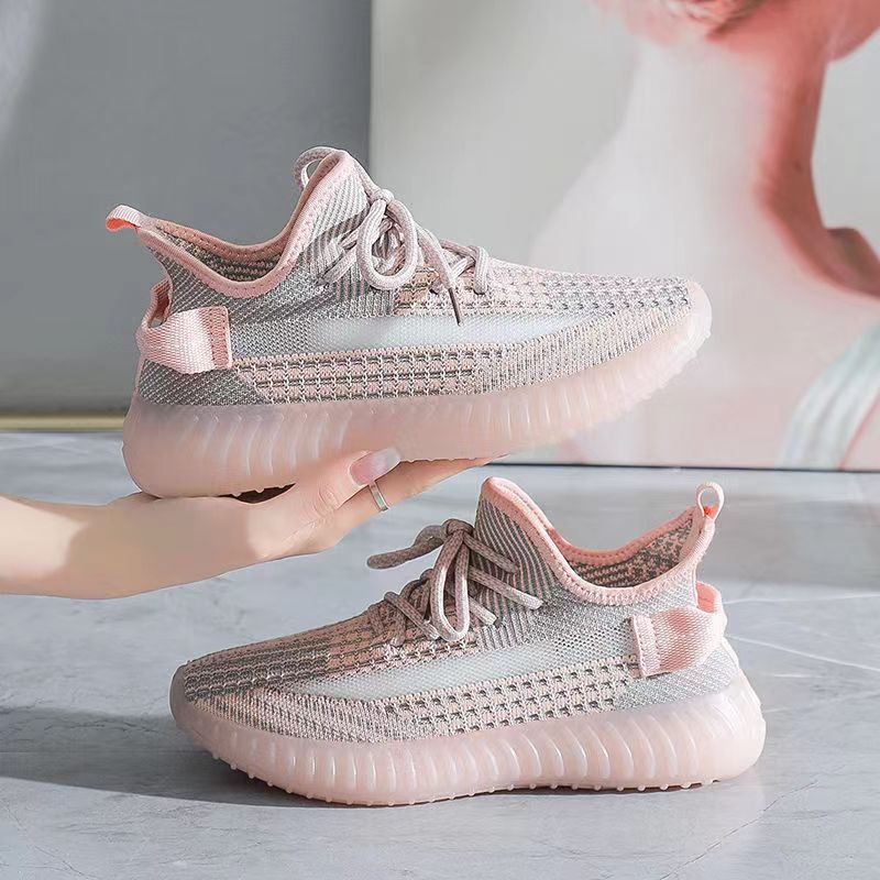 Coconut Shoes Women's Summer 2024 New Style Mesh Shoes Flying Woven Breathable Mesh Women's Shoes Sneakers Casual Running Shoes Trendy Shoes