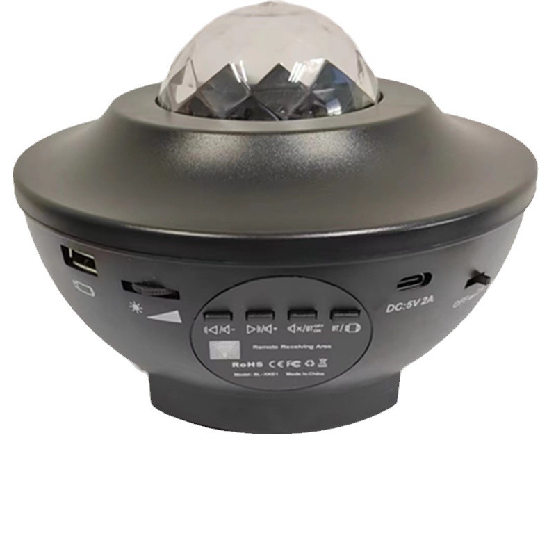 USB plug-in bluetooth audio stage light all over the sky star laser light starry sky water ripple projection light festival party light