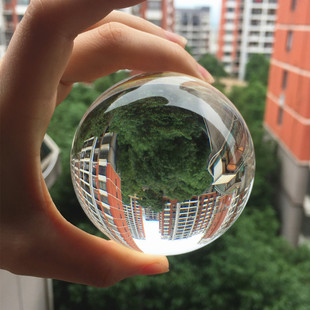 Transparent Crystal Ball White Color Solid Light Ball Home Decoration Ball Ornaments Photography Glass Ball Props