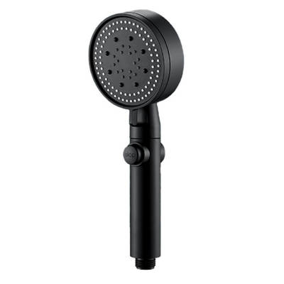 Black five-speed shower shower bathroom nozzle pressurized outlet shower head hand shower filter five-speed outlet