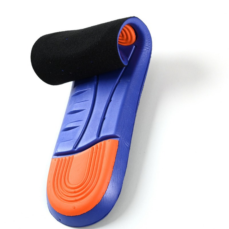 EVA shock absorption insoles with holes breathable cloth military training autumn and winter comfortable men's sports running insoles wholesale