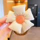 17# Beige-glossy flowers