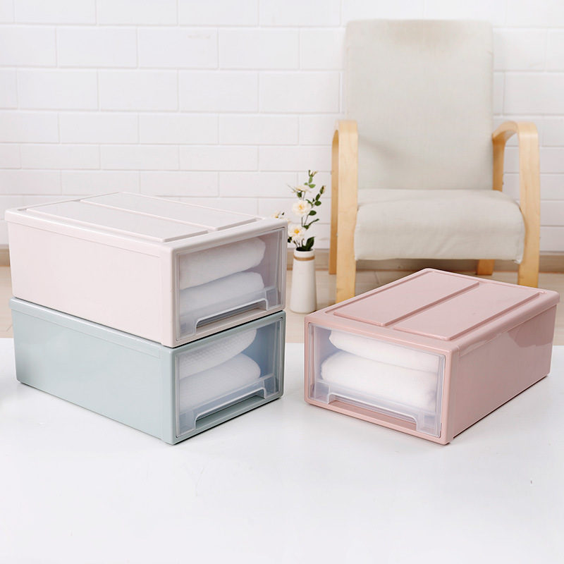 Drawer Type Storage Box Wardrobe Wardrobe Plastic Cabinet Household Underwear Storage Clothes Tiling Box Clothes Storage Box