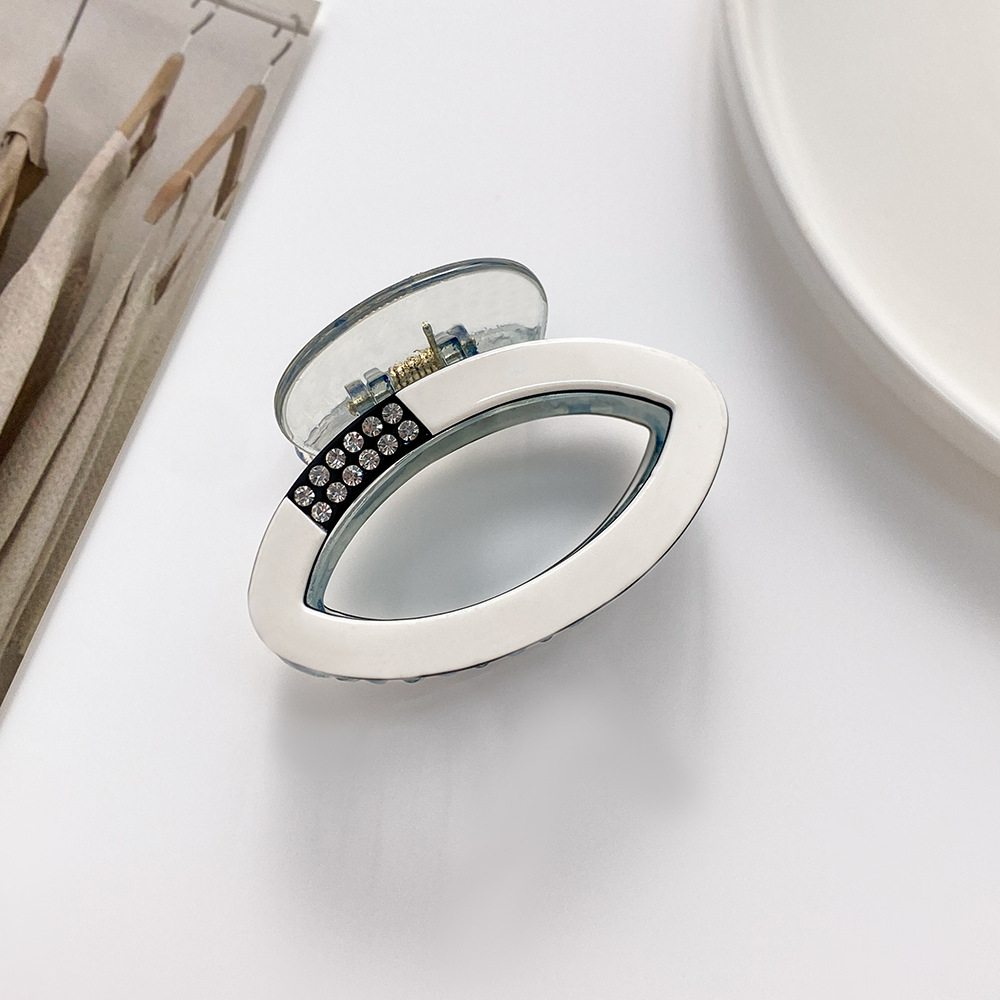 Diamant Ovale clip Net rood half stropdas haar opgestoken haarspeld kinderen Bad clip schattige haarspeld Koreaanse stijl haaraccessoires Hoog gevoel_voghion.com