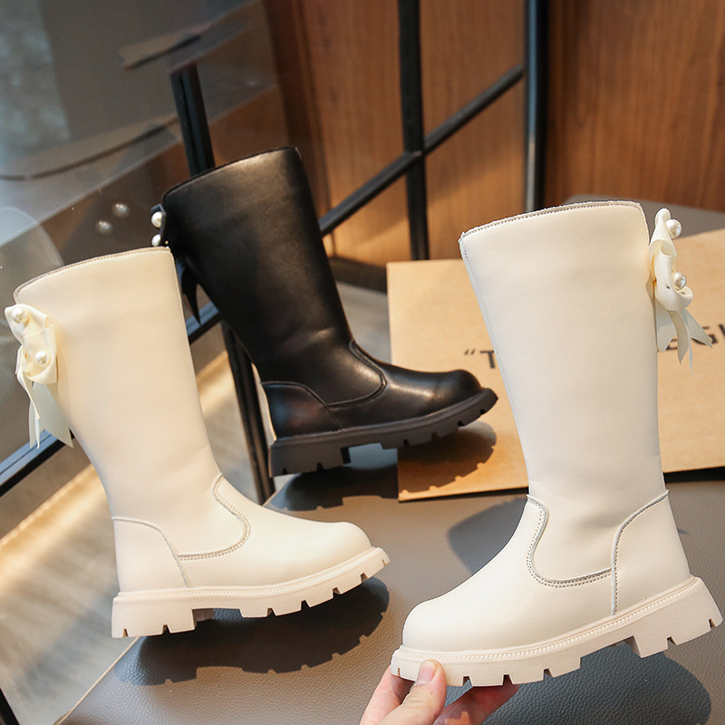 Girls' long boots 2023 Spring and Autumn new children's boots Korean style little girl princess boots medium and big Children Martin boots fashion