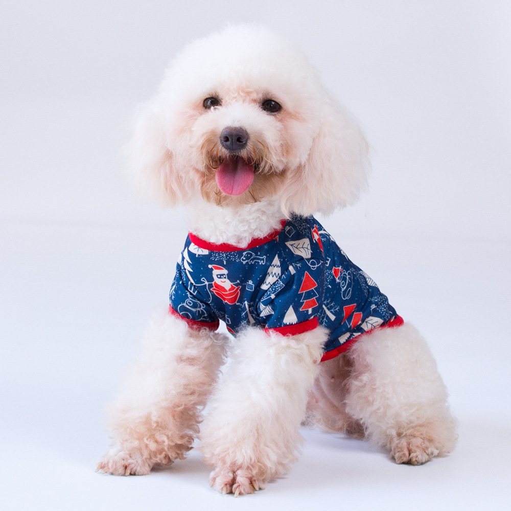 New Christmas dog clothes New Year teddy bear Bomei cat pet large number in stock factory direct sales