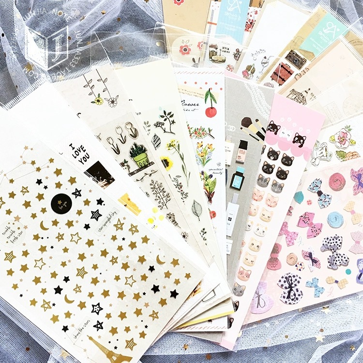 Korean Sonia Sticker PVC Decorative Cute Animal Cartoon Life Theme Journal Sticker Album Hand Account Material