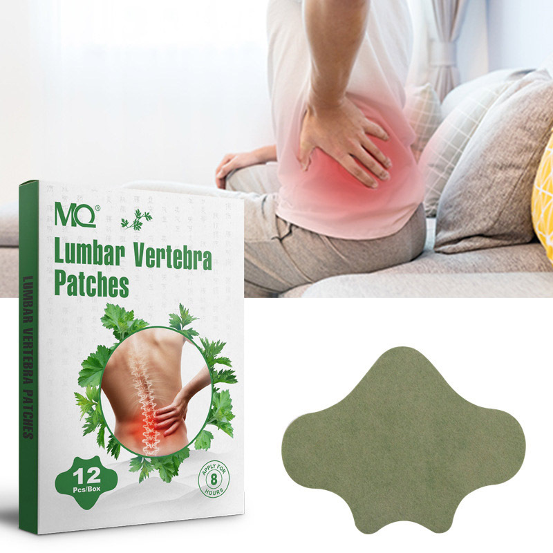 Cross-border 12 stickers/box MQ moxa grass lumbar spine stickers joint stickers fever moxibustion stickers joint moxa leaf stickers a generation of hair