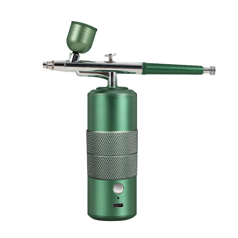 Nail spray gun nail glue high pressure spray pen oxygen injector household nano mini portable spray model for tattoo