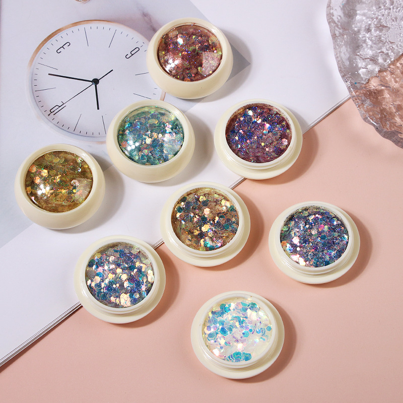 Cyber Celebrity Goblin Eyes Nail Art Sequin 2019 New Gradient Glitter Size Mixed Phototherapy Crystal Extension Armor Jewelry