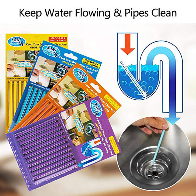 Factory spot decontamination stick Sani Sticks sewer cleaning stick toilet toilet pipe bathtub decontamination stick