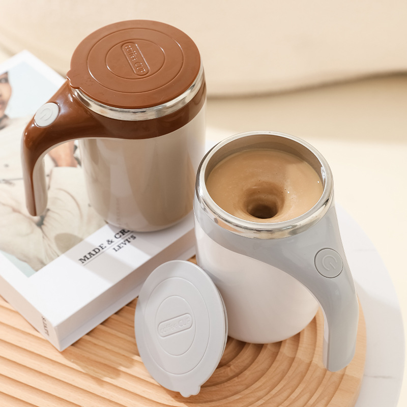 Automatic Mixing Cup 304 Stainless Steel Printable Gift Giving Magnetic Electric Rotating Coffee Cup Mug