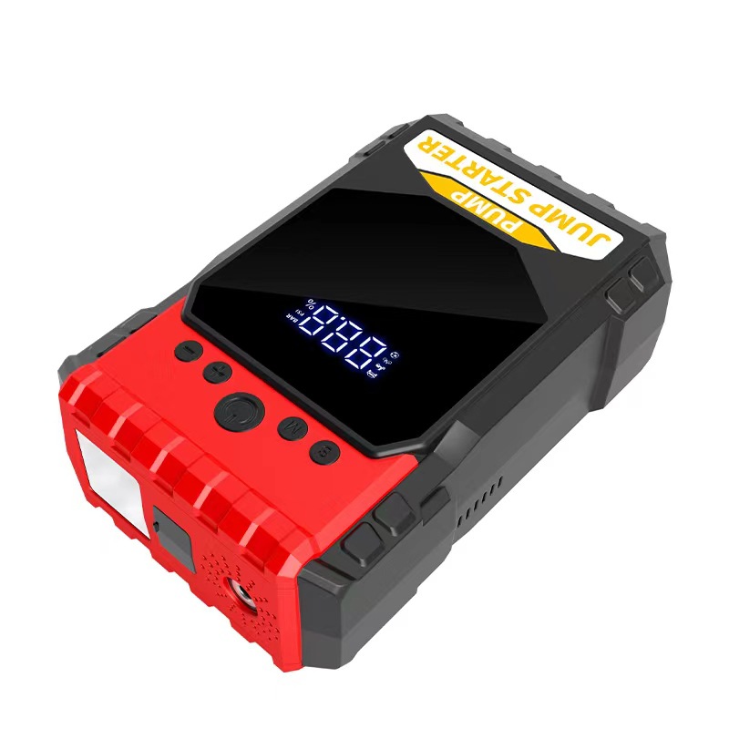 Source factory car emergency start power all-in-one machine 12V car battery with electric treasure starter air pump