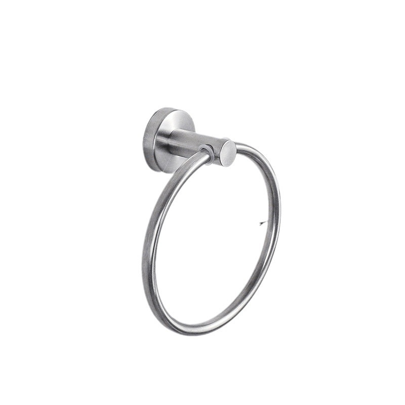 Cross-border toilet towel rack towel ring 304 stainless steel tissue holder hotel toilet paper holder bathroom hardware suit