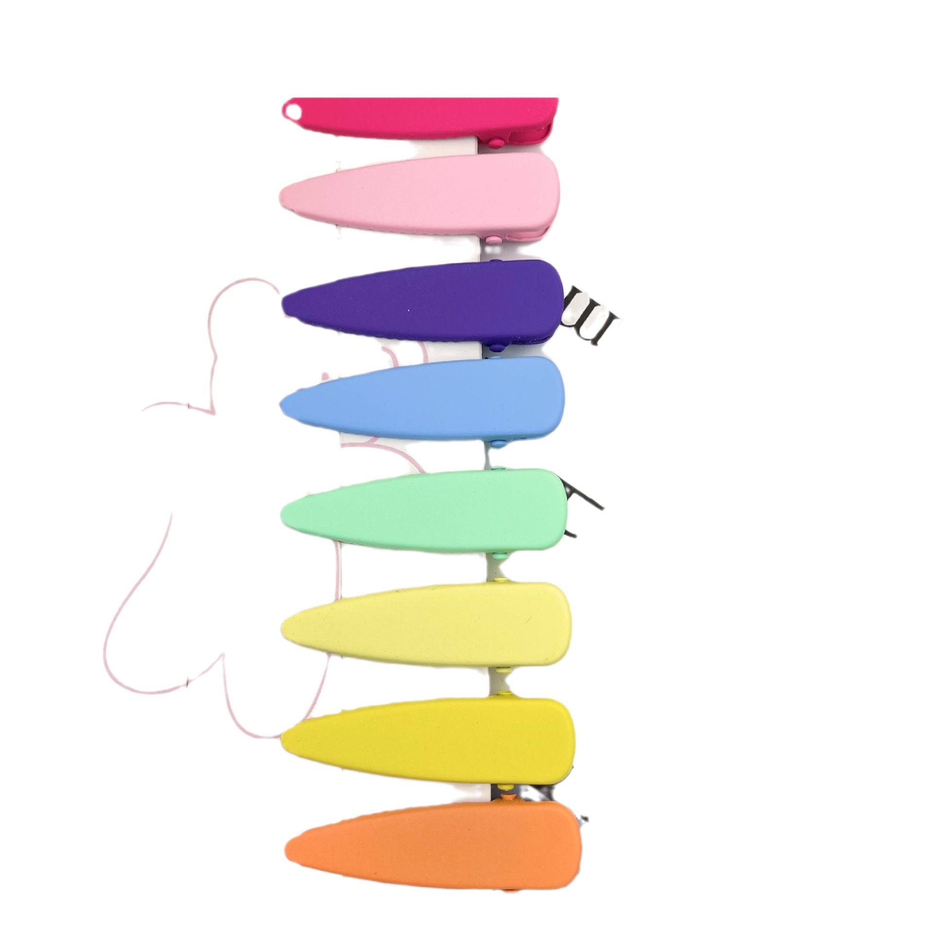 Children's hairpin oil drop bb clip homemade break clip diy clip wholesale Macaron colorful hairpin 5cm net red