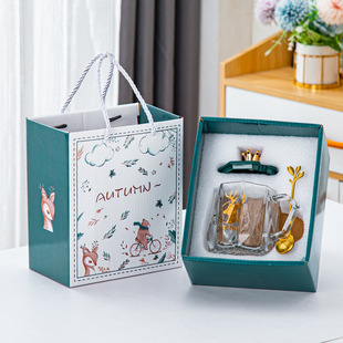 Ceramic Mug Set High Color Value Gift Box Annual Meeting Small Gift Water Cup Accompanying Gift Small Gift Giving