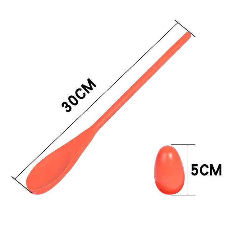 子供のバランススティック木製スプーンボールトス早期教育親子屋外感覚トレーニングゲーム卵クレードルおもちゃ|undefined