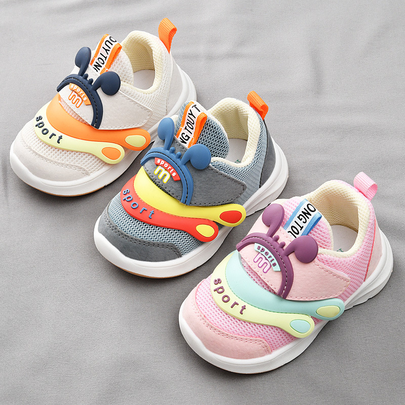 Children's shoes spring and autumn 01-3 year old girl's breathable soft bottom baby shoes baby shoes boy's functional shoes toddler shoes