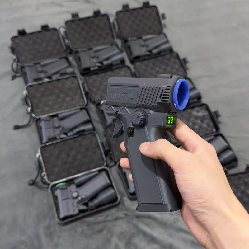 新しい暴力的なミニファン 11 ワットターボブラシレスモーターミリタリースタイル拳銃型ハリケーンターボ家電 USB ファンミニ|undefined