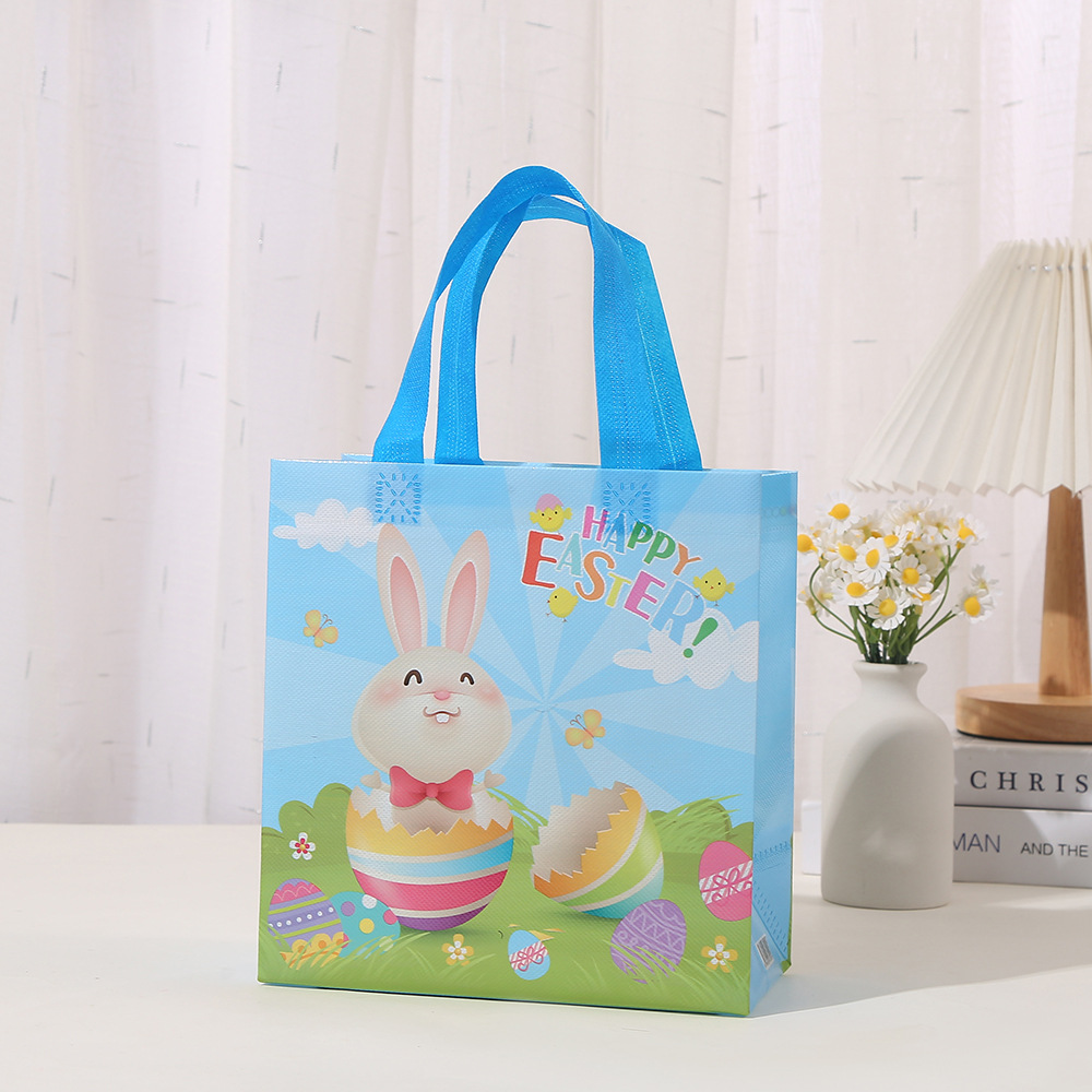 shopping packing bag rabbit gift bag easter non-woven tote bag wholesale takeaway bag gift bag
