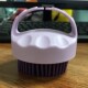 Double purple bath brush long teeth