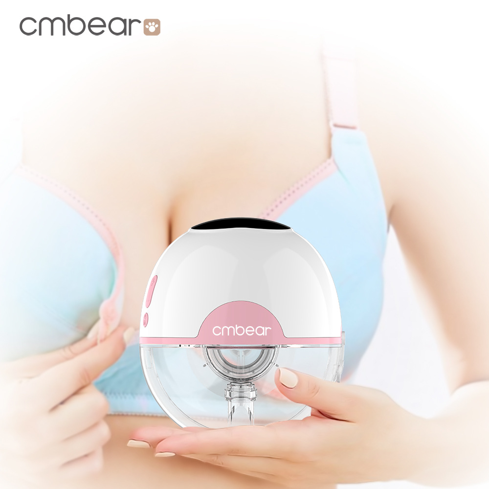 跨境 cmbear穿戴式电动吸奶器breast pump吸乳器催奶大吸力挤奶器