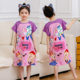 Children's nightdress girls' pajamas summer short-sleeved baby thin Korean style little girl cartoon middle and big children's home wear summer