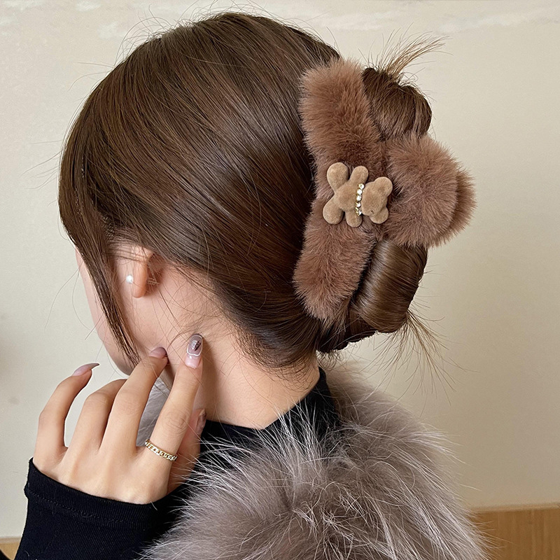 ヴィンテージ花柄ヘアクリップバレッタヘアアクセサリー女性のヘアピンヘアグリップファッショナブルなレディースクリップ|undefined