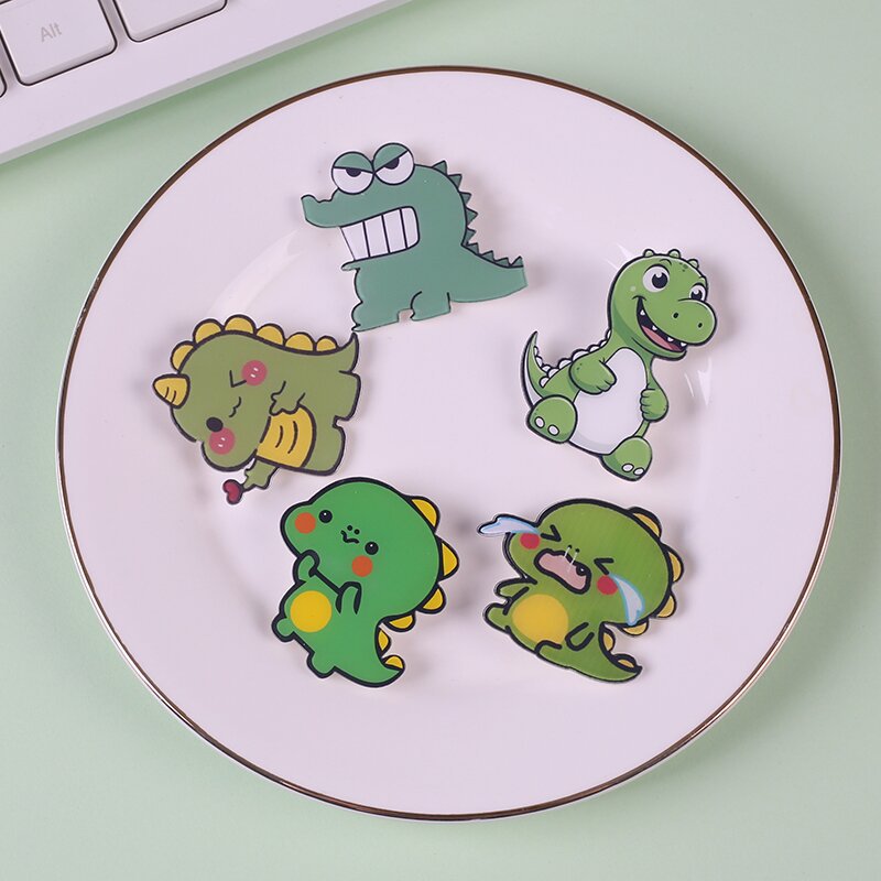 Cartoon cute little dinosaur acrylic brooch backpack accessories patch gift