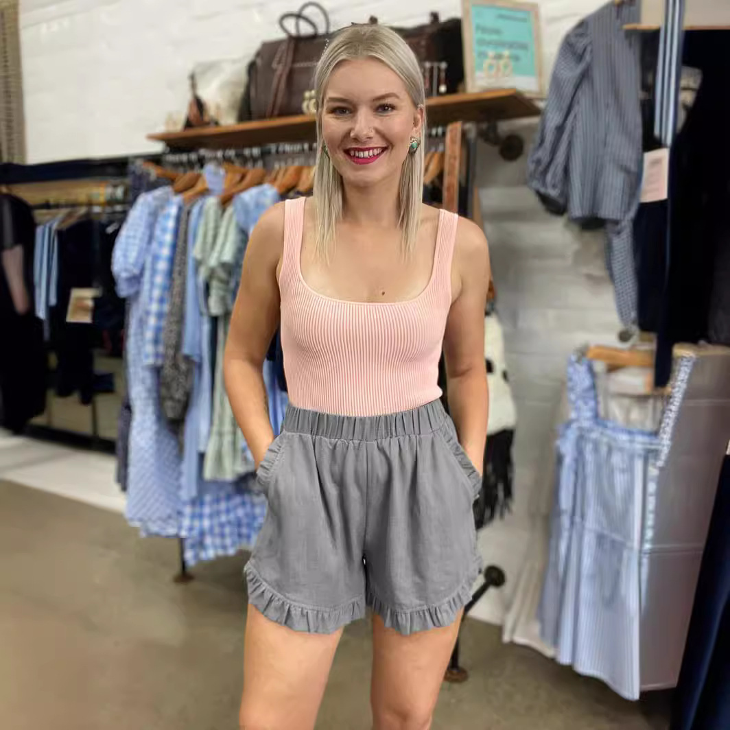 Cross-border 2024 New Women's Shorts Amazon Hot Selling European and American Joker Casual High Waist Loose Cotton and Linen Wide Leg Pants
