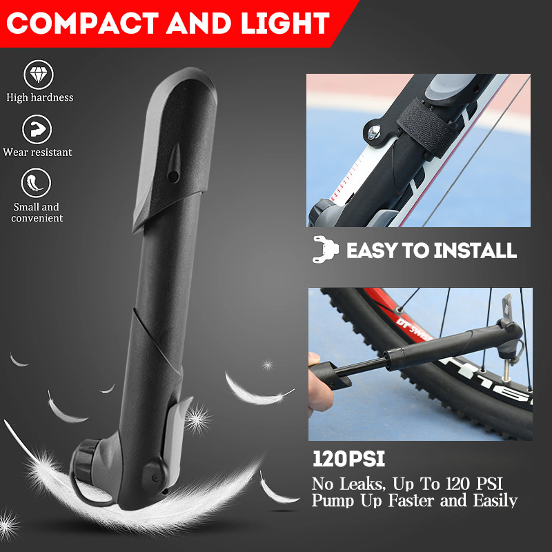 Bicycle inflator electric battery car household motorcycle inflator high pressure portable gas pipe basketball Universal