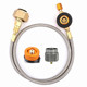 Metal outlet inflation valve + adapter (can be used for long/flat gas tank + MAP solid gas