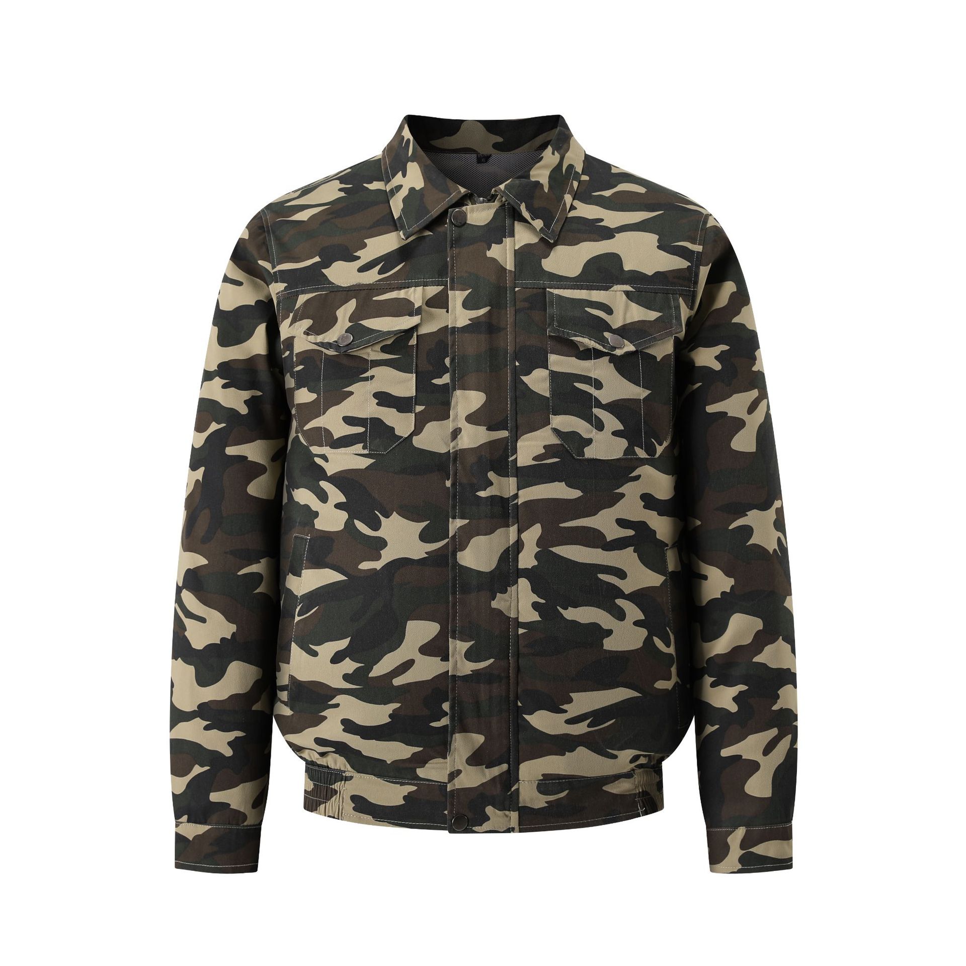 summer air conditioning clothing camouflage cooling fan clothing clothes with fan labor protection site electric welding work clothes