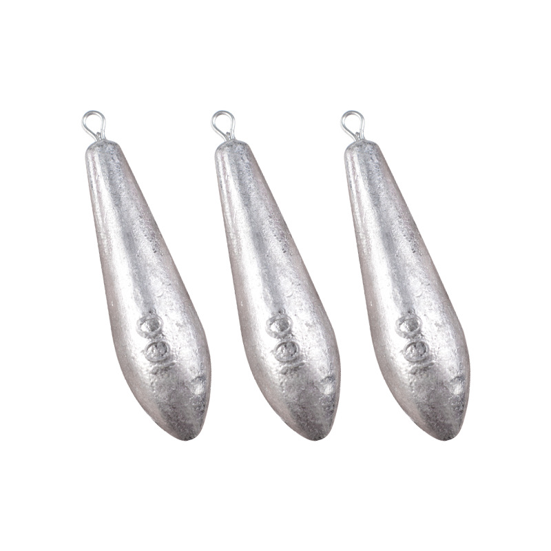 Fishing Gear Small Accessories Willow Leaf Lead Pendant with Ring String Hook Lead Tuo Willow Leaf Fishing Pendant Water Drop Lead Pendant Foot G Willow Leaf Shape Lead Pendant