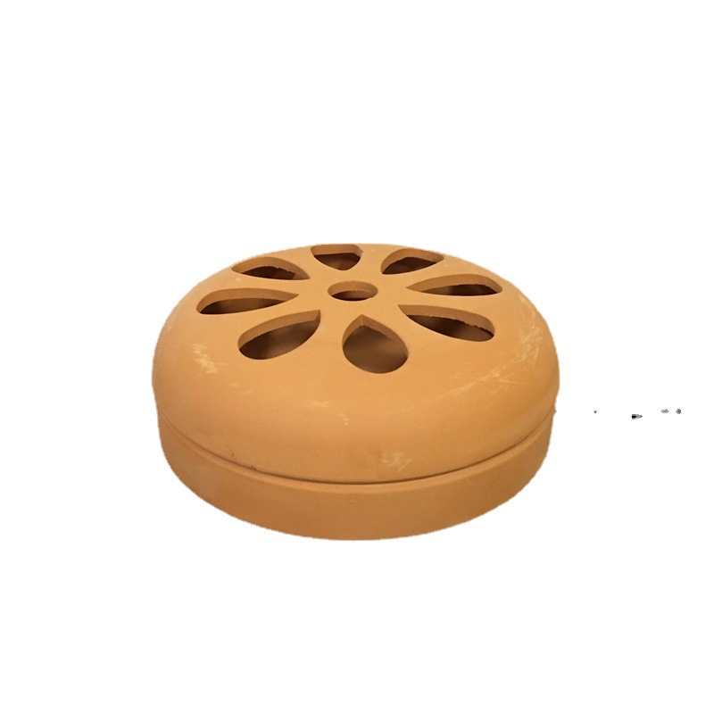 N Buddha Tao pottery art breathable mosquito-repellent incense plate hollow-out aromatherapy burner Buddha incense sandalwood box ceramic colored glaze Thai incense burner candle holder