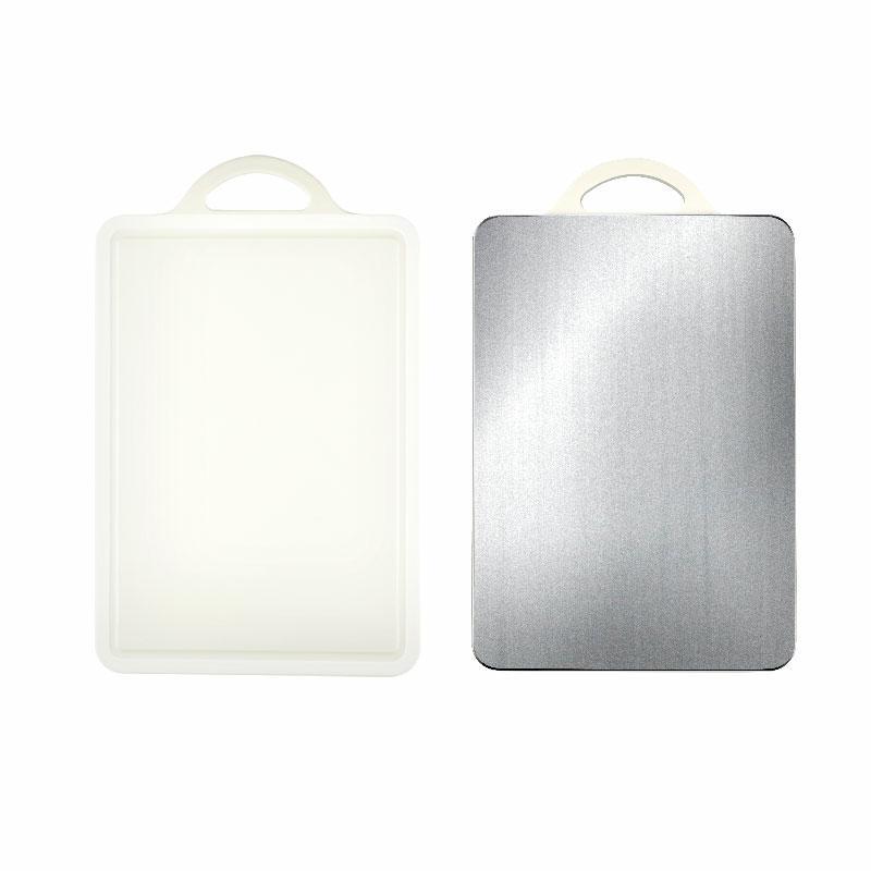 Cutting Board 304 Stainless Steel Cutting Board Household Cutting Board Multi-functional Double-sided PP Cutting Board Easy to Clean
