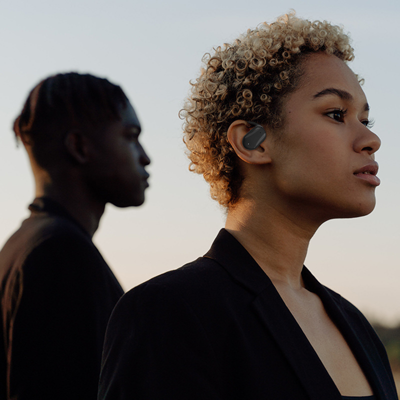 Новая Bluetooth-гарнитура открытого типа OWS, не-вкладыши, односторонняя гарнитура, беспроводная Спортивная гарнитура с ушным крючком, шумоподавление ENC