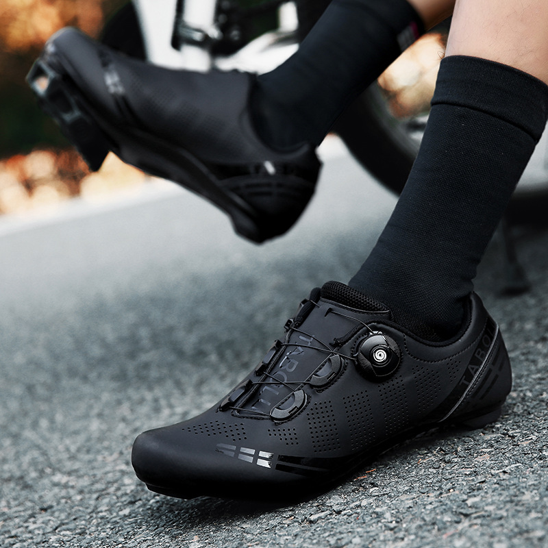 Cross-border Lock-free Power-assisted Cycling Shoes Casual Breathable Buckle Cycling Shoes for Men and Women Highway Mountain Self-propelled