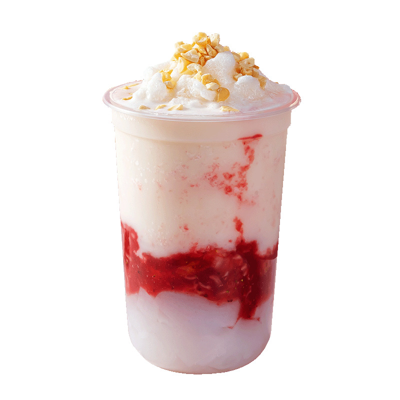 Can set logo disposable U-shaped fat Cup 500ml transparent net red milk tea beverage cup pp plastic cup wholesale